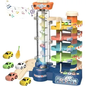 Garage Voiture Enfants - MARSEE - 5 Niveaux - 5 Voitures - Jouet De Pi... pas cher