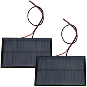 YUDO 2 Pièces Mini Panneau Solaire 5v 250ma Avec Câble De 30cm Pour Ch...Vendu parmanomano