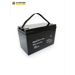 Batterie 12V/110Ah GEL Deep Cycle PANEL SOLAIRE à décharge lente ( Ins... pas cher