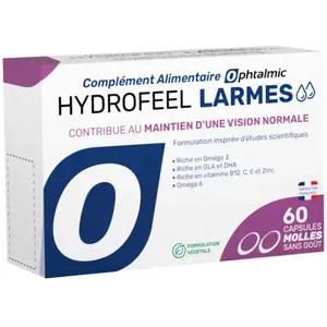 Ophtalmic Hydrofeel Larmes Maintien d'une vision normale 60 capsules