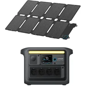 KIT Station électrique Anker SOLIX C1000X avec Panneau Solaire PS100XVendu parcdiscount