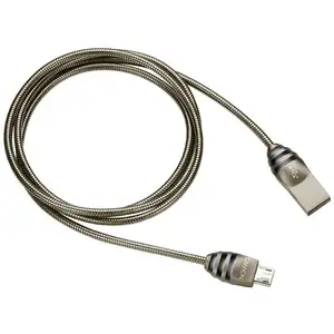 Canyon CNS-USBM5DG Câble MicroUSB vers USB Mâle/Mâle 1 m Gris Métallisé pas cher