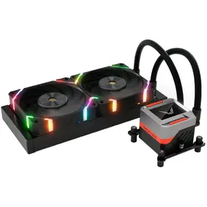 Comparateur de prix : Kit Watercooling Aio Valkyrie Syn Rgb - 240mm (noir)