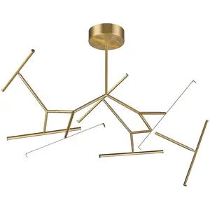 Zambelis Plafonnier LED 2073, à 7 lampes, 120 cm, doréVendu parluminaire