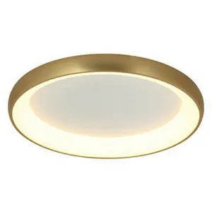 Zambelis Larissa Lighting - Plafonnier led Kantou 50W 3000K Aluminium Brossé Doré Mat