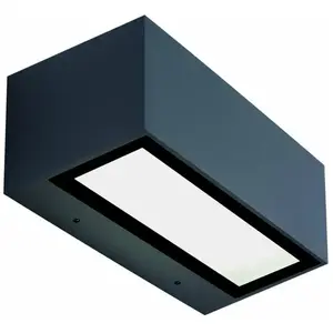 Miziya LED Up Down Applique Murale 2x 13W Aluminium 3000K Gris Foncé I...