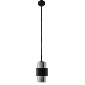 Zambelis Suspension 22002 en verre et métal noir mat pas cher