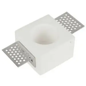 ZAMBELIS Pliska Gypsum Trimless Round Downlight Encastré Spot 1 Lumière pas cher