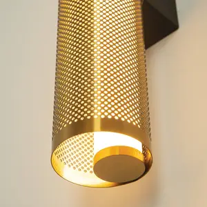 Zambelis Applique murale LED 23041, doré, acier inoxydable, 3 000 KVendu parluminaire