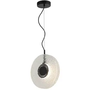 Zambelis Suspension LED 23073, transparent, verre, Ø 28 cm, 3.000 K pas cher