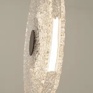 Zambelis Suspension LED 23075, transparent, verre, Ø 35 cm, 3.000 K pas cher