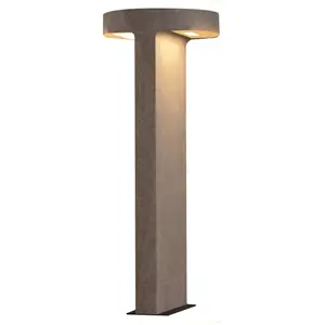 Zambelis Borne lumineuse LED E384, à 2 lampes, béton, hauteur 70 cm