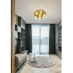 NOVA LUCE Plafonnier Brille 32W LED Or pas cher