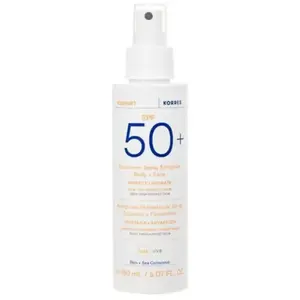 Korres Spray Yaourt Émulsion Solaire Visage & Corps SPF50+ 150 ml pas cher