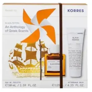 Korres Black Pepper coffret cadeau pour homme pas cher