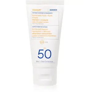 KORRES YOGHURT Gel-Crème visage et yeux non parfumée SPF50 50 ml pas cher