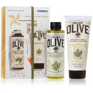 Coffret Pure Greek Olive - Gel Douche + Lait Corps 450 Ml - Korres