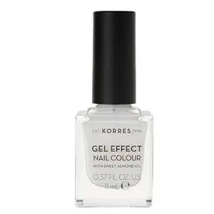 Korres Le Gel effect Vernis à ongles d'amande douce Blanc, 11 ml pas cher
