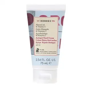 Comparateur de prix : Korres Crème Mains Hydratante Anti-Tâches SPF15 75ml
