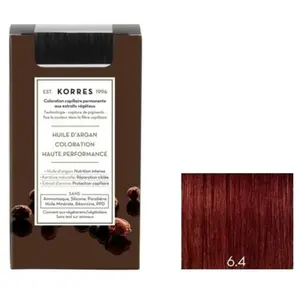 Comparateur de prix : Korres Huile d'argan Coloration Permanente Blond Foncé Cuvré 6.4