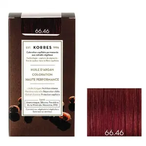Comparateur de prix : Korres huile d'argan coloration 66.46 rouge burgundy intense