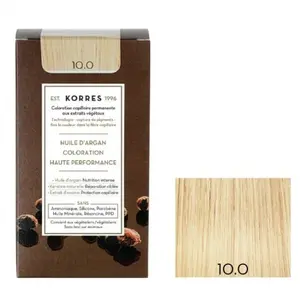 Comparateur de prix : Korres Coloration Capillaire Permanente 10.0 Blond Platine | 1 pièce
