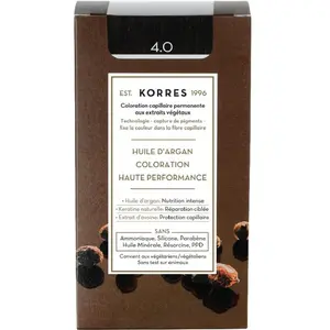 Comparateur de prix : Korres Capillaire Coloration Permanente Châtain Naturel 4.0