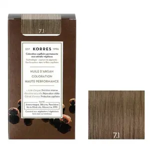 Comparateur de prix : Korres Capillaire Coloration Permanente Blond Cendré 7.1