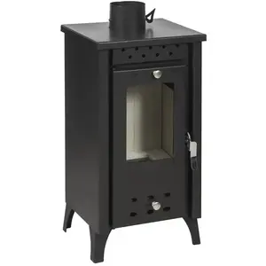 DIVINA FIRE Iperbriko - Poêle à bois Matilde Nera puissance 7,7 kW L33xp38,5xh74Vendu parkaufland