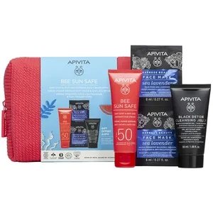 Apivita Bee Sun Safe Crème ANTI-TACHES Et ANTI-ÂGE SPF50 Coffret 5 pcs pas cher