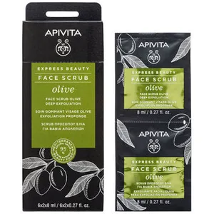 Comparateur de prix : Apivita Express Beauty Soin Gommant Visage Olive | 2 x 8 ml