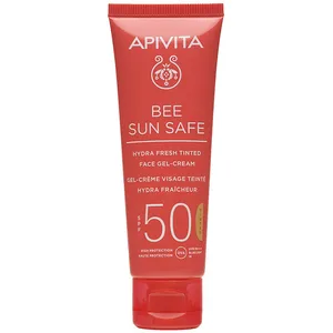 Apivita Bee Sun Safe Gel-Crème Teinté Visage Hydra Fresh Spf 50 50 ml