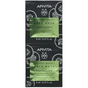 Comparateur de prix : homehot Express Beauty Masque Facial Hydratant Intensif au Concombre 2 x 8 ml