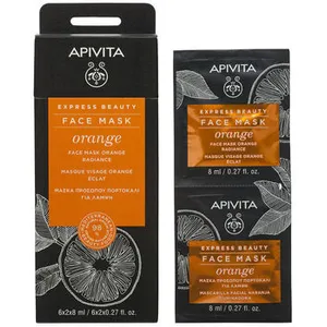 Comparateur de prix : homehot Express Beauty Mascarilla facial iluminadora con naranja 2 x 8 ml