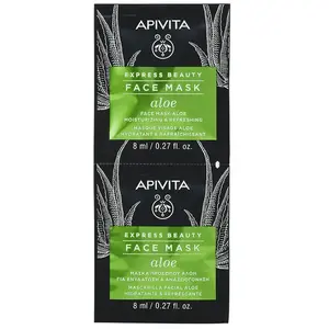 Comparateur de prix : Apivita Express Beauty Masque Visage Aloe | 2 x 8 ml