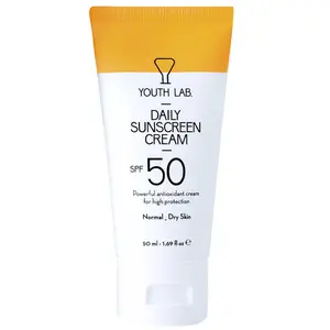 YOUTH LAB. Crème Solaire Quotidienne peaux normales-sèches SPF50 50 ml pas cher