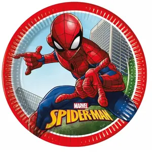Comparateur de prix : Procos 8 Assiettes En Carton Spiderman Fighter 23 Cm