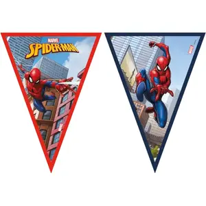Procos Guirlande de Fanions - Spiderman - Crime Fighter - Blanc - Tissu - Enfant Mixte pas cher