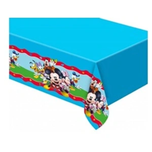 Procos nappe plastique mickey rock house 180x120cm bleu - lmic93825