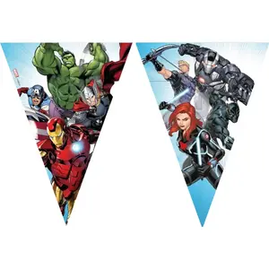 GLOBO Guirlande De Drapeaux En Papier Fsc Avengers Infinity Stones - 3 Mètres pas cher