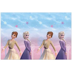Vegaoo Nappe en plastique La Reine des Neiges 120 x 180 cm - Multicolore