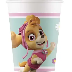 Procos 93477 Lot de 8 gobelets jetables en papier pour fête Paw Patrol Skye and Everst 200 ml pas cher