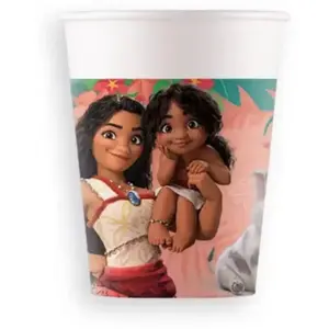 Comparateur de prix : PROCOS Sfiziosità Party Oceania 2 Moana Lot de 8 verres pour fête d'anniversaire 200 ml