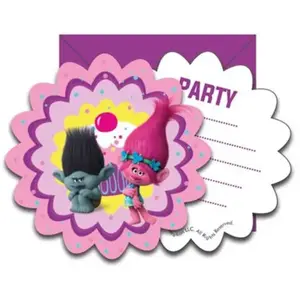Comparateur de prix : Procos Lot de 6 cartes d'invitation Troll avec enveloppes 49805 Multicolore Taille Unique