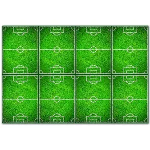 Comparateur de prix : Procos Nappe en plastique Football motif terrain de foot 120 x 180 cm