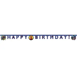 Marvel Guirlande happy birthday Spiderman 2 mètres Taille Unique pas cher