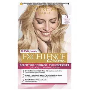 Comparateur de prix : L'Oréal Paris - Coloration Excellence Crème  - 9 Blond Clair Clair - TU