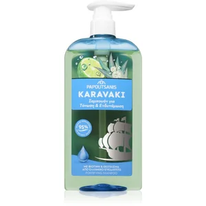 Comparateur de prix : PAPOUTSANIS Karavaki Tonic & Strength shampoing pour cheveux 600 ml