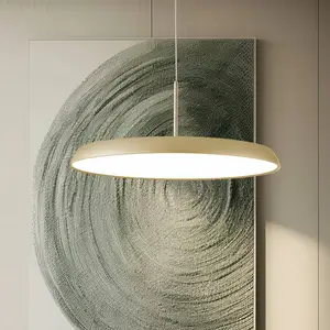 Viokef Suspension LED Art, couleur crème-doré, Ø 45 cm, métal pas cher