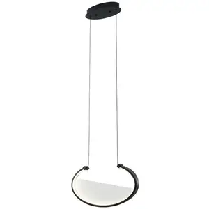 Viokef Suspension LED Adele, longueur 37 cm, noir, métal pas cher